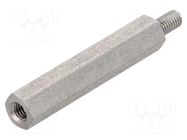 Screwed spacer sleeve; 30mm; Int.thread: M3; Ext.thread: M3 DREMEC