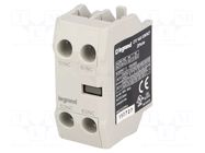 Auxiliary contacts; Leads: screw terminals; front; CTX3 LEGRAND