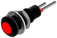 LED PANEL INDICATOR, RED, 6.35MM, 24VDC