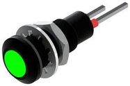 LED PANEL INDICATOR, GRN, 6.35MM, 24VDC
