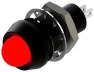 LED PANEL INDICATOR, RED, 12.7MM, 2VDC