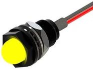 LED PANEL INDICATOR, YELLOW, 8.5MM, 2VDC