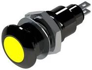 LED PANEL INDICATOR, YELLOW, 12.7MM, 28V