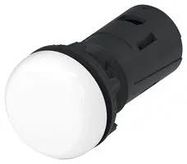 LED PANEL INDICATOR, WHT, 22.5MM, 240VAC