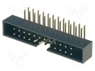 Connector: IDC; socket; male; PIN: 24; angled 90°; THT; gold-plated Amphenol Communications Solutions