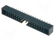 Connector: IDC; socket; male; PIN: 36; straight; THT; 2mm; 2x18; black AMPHENOL COMMUNICATIONS SOLUTIONS