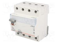 RCD breaker; Inom: 25A; Ires: 30mA; Max surge current: 250A; 400VAC LEGRAND