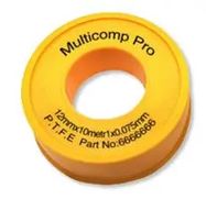PTFE TAPE, 10M X 12MM, WHITE, SEALING