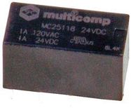 RELAY, SIGNAL, DPDT, 120VAC, 24VDC, 1A