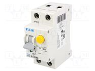 RCBO breaker; Inom: 16A; Ires: 30mA; Poles: 1+N; 230VAC; IP20; PKNM EATON ELECTRIC