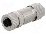 Connector: M12; plug; PIN: 5; female; A code-DeviceNet / CANopen 