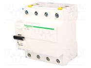 RCD breaker; Inom: 25A; Ires: 30mA; Poles: 4; 400VAC; IP20; 1÷25mm2 SCHNEIDER ELECTRIC