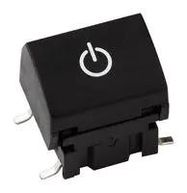 CAP, ROCKER/TACTILE SW, PWR SYMBOL, BLK