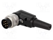 Connector: M16; plug; male; soldering; for cable; PIN: 7; 5A; 250V 