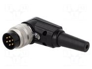 Connector: M16; plug; male; PIN: 7; 5A; 250V; soldering; for cable LUMBERG