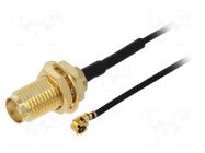 Cable-adapter; -40÷85°C; 500mm; IPX,SMA,female SR PASSIVES