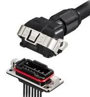 CONN HOUSING, PLUG, 8POS, BLACK