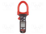 Meter: power; pincers type; LCD; True RMS AC; VAC: 100mV÷600V; 224g BRYMEN