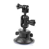 PULUZ suction cup mount for sports cameras (DJI, GoPro, Insta360) PU545B (black), Puluz