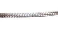 SLEEVING, TUBULAR WIRE BRAID, 19.837MM ID, TIN, 50FT