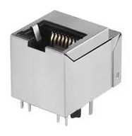 RJ45 CONN, JACK, 1PORT, 8P8C, TH