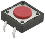 SWITCH, TACTILE, SPST-NO, 50mA, THOUGH HOLE