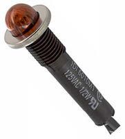 PANEL MOUNT INDICATOR, LED, 9.65MM, RED, 125V