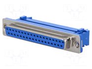 Connector: D-Sub; PIN: 37; plug; female; for ribbon cable; IDC CONNFLY