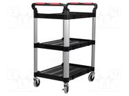 Hand truck; 750x460x980mm; Work.surface dim: 630x424mm; max300kg NEWBRAND