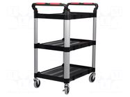 Hand truck; 750x460x980mm; Work.surface dim: 630x424mm; 300kg NEWBRAND