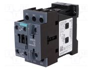 Contactor: 3-pole; NO x3; Auxiliary contacts: NO + NC; 24VDC; 25A 