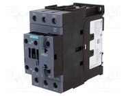 Contactor: 3-pole; NO x3; Auxiliary contacts: NO + NC; 230VAC; 40A 