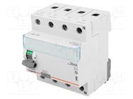 RCD breaker; Inom: 63A; Ires: 30mA; Max surge current: 250A; 400VAC LEGRAND