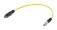 ENET CABLE, SPE PLUG-PLUG, YELLOW, 1M