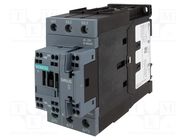 Contactor: 3-pole; NO x3; Auxiliary contacts: NO + NC; 40A; 3RT20 