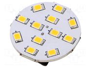 LED lamp; warm white; G4; 12VDC; 12VAC; 170lm; P: 2W; 140°; 2800K Goobay