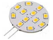 LED lamp; white warm; G4; 12VDC; 12VAC; 170lm; P: 2W; 140°; 2800K GOOBAY