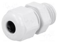 Cable gland; M12; 1.5; IP54; polyamide; light grey; UL94V-0; HSK-K HUMMEL