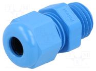 Cable gland; M12; 1.5; IP68; polyamide; blue; UL94V-0; HSK-K HUMMEL