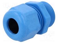 Cable gland; PG13,5; IP68; polyamide; blue; UL94V-0; HSK-K HUMMEL