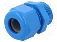 Cable gland; PG16; IP68; polyamide; blue; UL94V-0; HSK-K HUMMEL