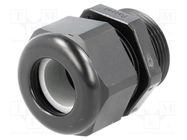 Cable gland; PG21; IP68; polyamide; black; UL94V-0; HSK-K HUMMEL