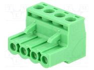 Pluggable terminal block; 5.08mm; ways: 4; straight; plug; female PHOENIX CONTACT