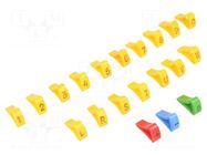 A kit of cable labels; 6÷10.5mm; H: 15mm; A: 10mm; L: 5mm; -30÷100°C KURANT