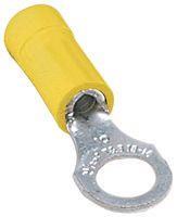 TERMINAL, RING TONGUE, #8, CRIMP, YELLOW