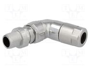 Connector: M12; plug; PIN: 8; male; X code-ProfiNET; for cable; 48V HARTING