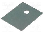 Heat transfer pad: silicone; TO247; 0.4K/W; L: 21mm; W: 17mm; 10kV 