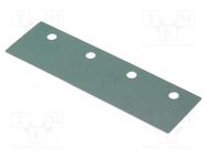 Heat transfer pad: silicone; 4 x TO220; 0.4K/W; L: 60mm; W: 18mm 