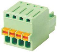 TERMINAL BLOCK, PLUGGABLE, 4POS, 20AWG