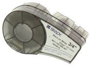 LABEL, TAPE, 0.75INX21FT, VINYL, BLACK/WHITE